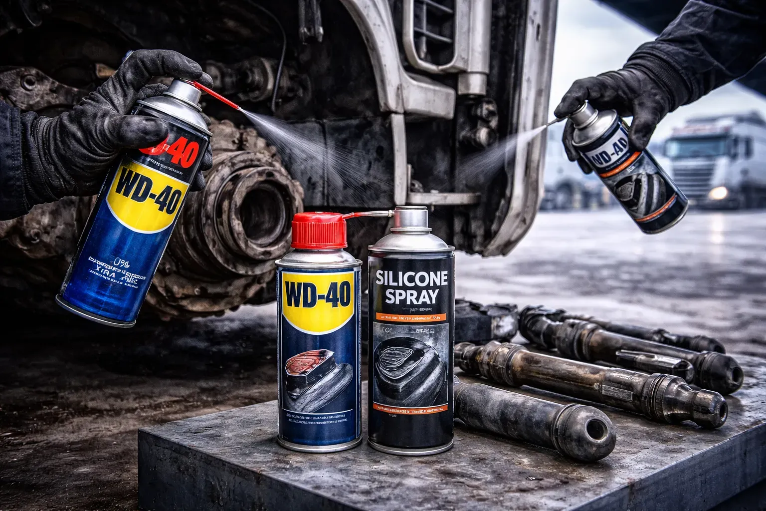 Аэрозольные смазки для грузовиков
