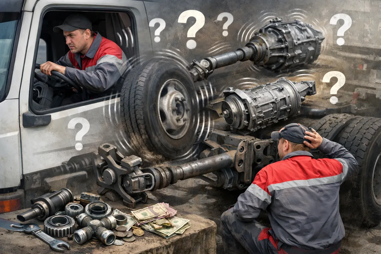 Как определить, что вибрация идёт именно от карданного вала, а не от колёс, редуктора, КПП или подвески