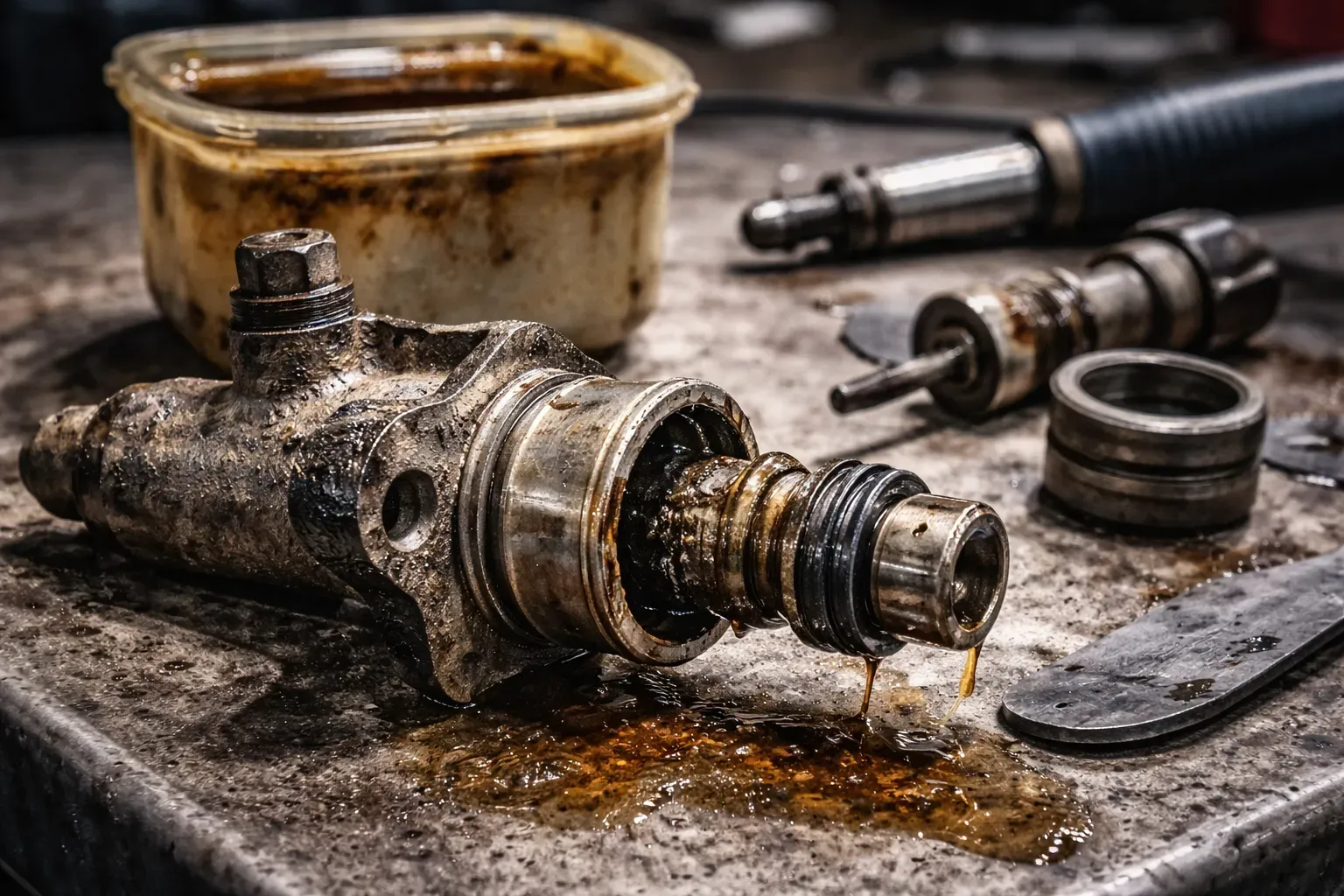 Причины неисправности цилиндра сцепления ПАЗ-3204