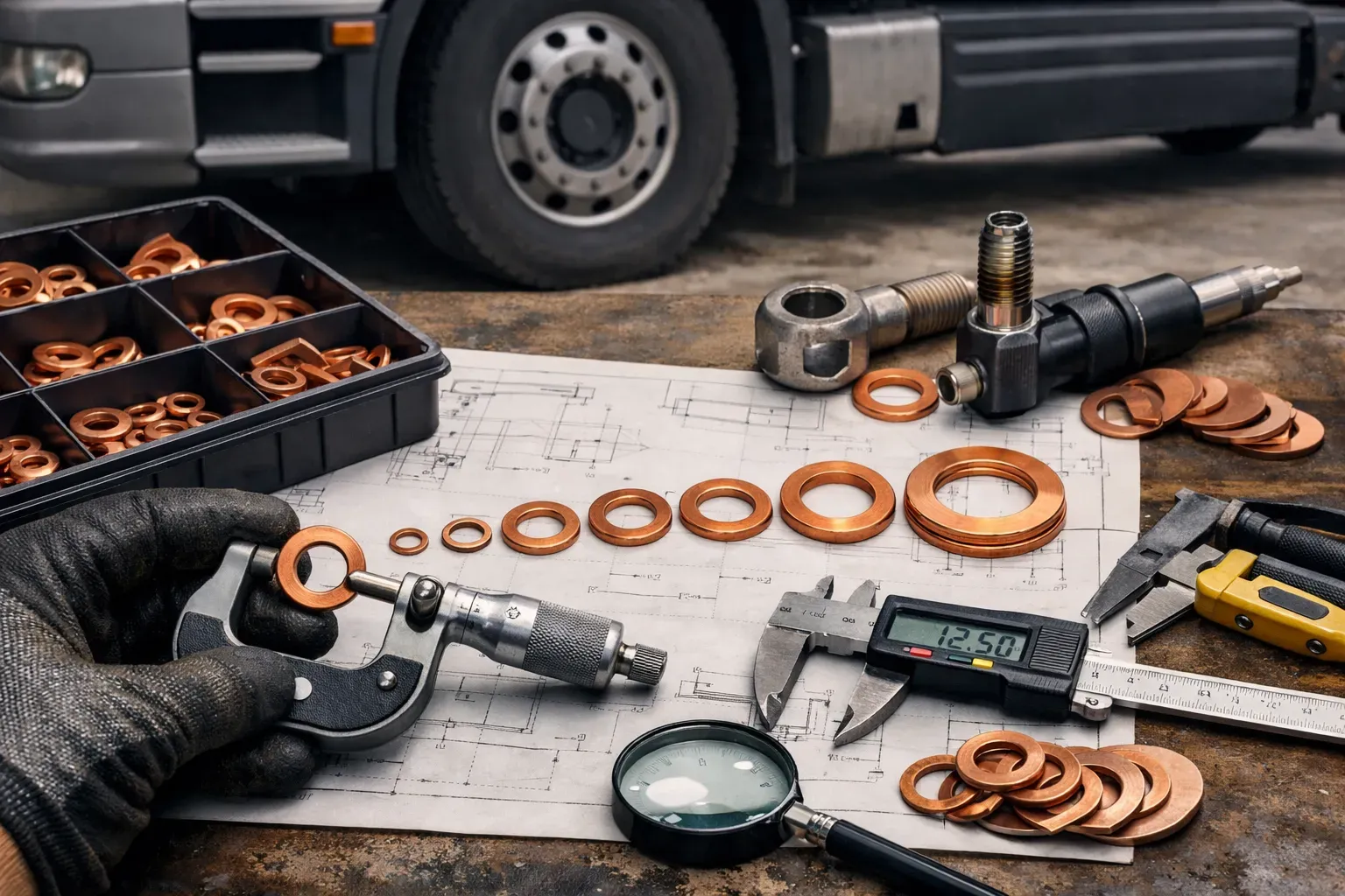 Шайбы медные для грузовиков: назначение, применение и правильный выбор