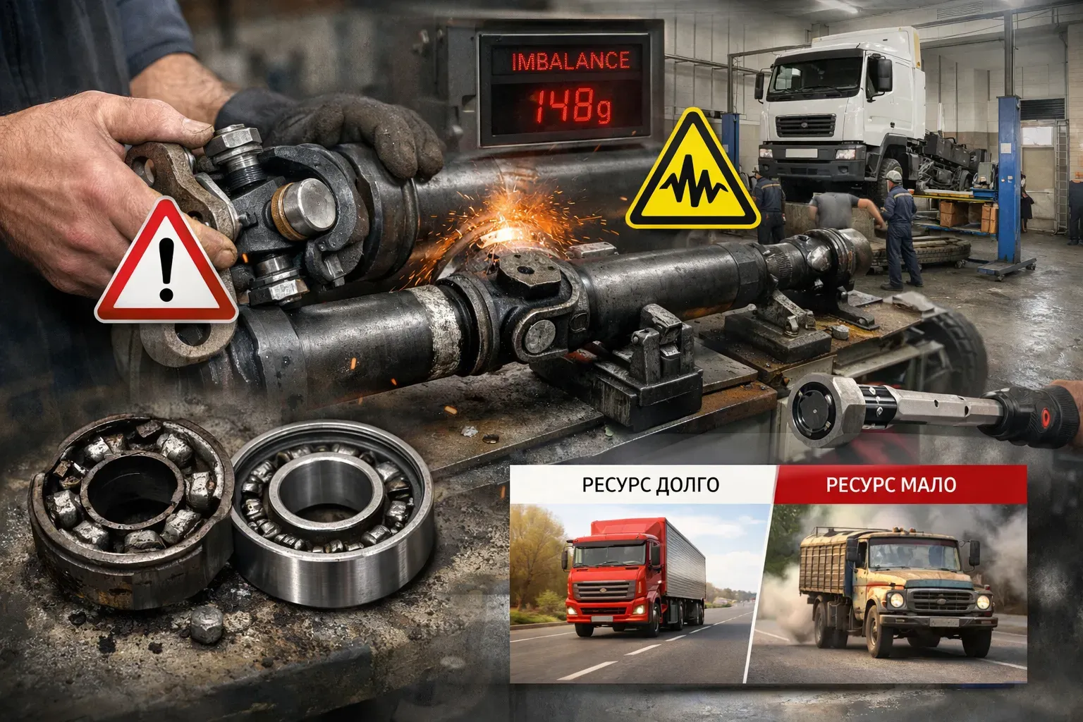 Почему ресурс карданного вала на одинаковых грузовиках может отличаться в 2–3 раза при схожем пробеге и нагрузках