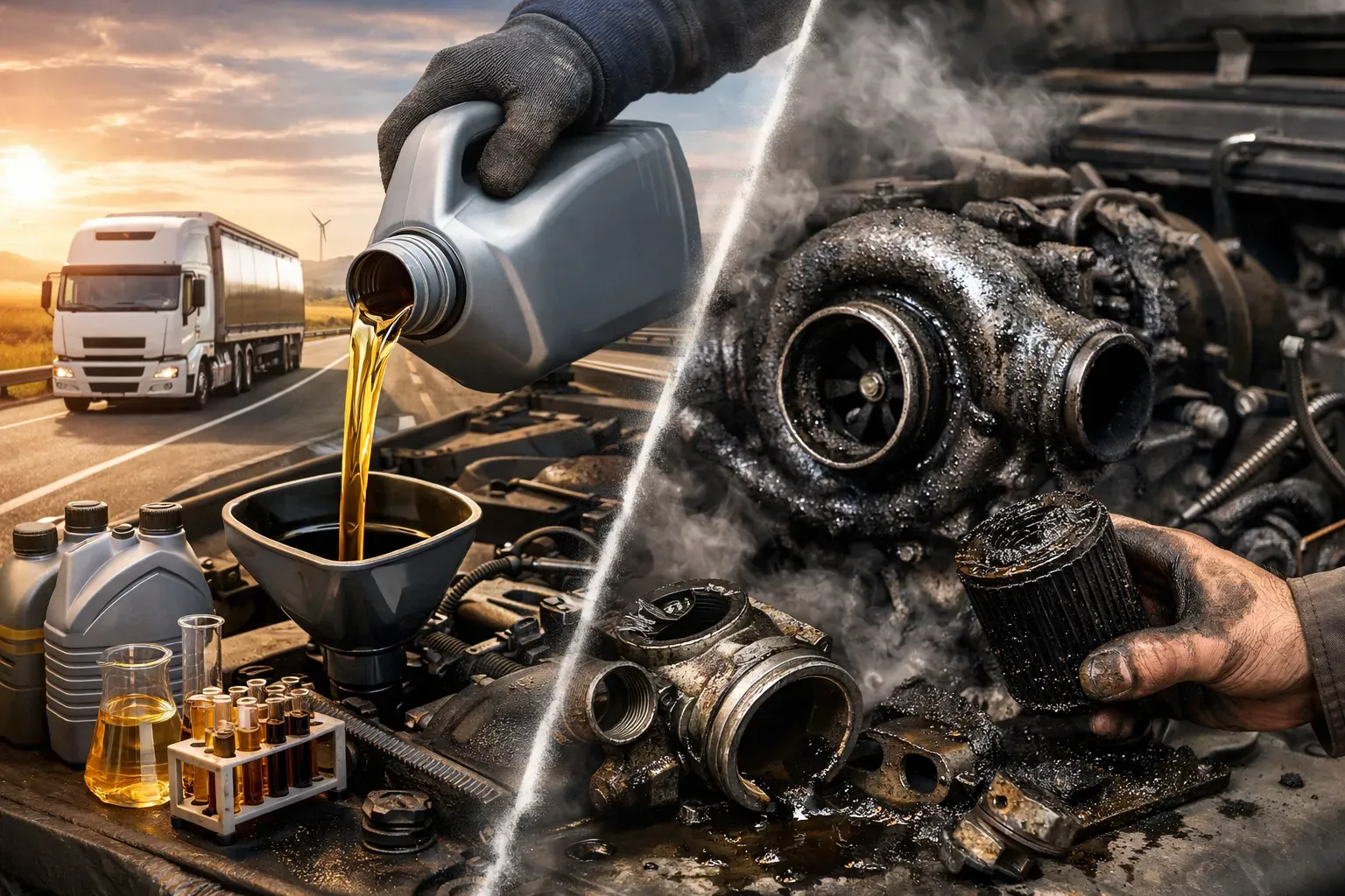 Как выбрать моторное масло для грузовика или автобуса