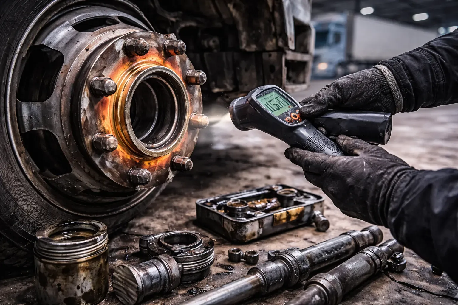 Ступицы и подшипники перед  рейсом: как распознать перегрев и люфт