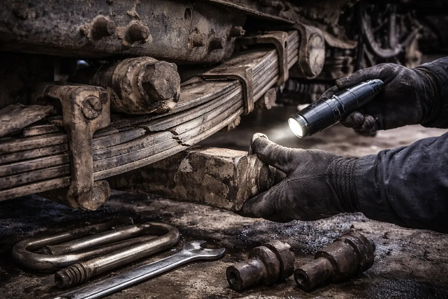 Подвеска после ям и колеи: проверка рессор, амортизаторов и пневмобаллонов