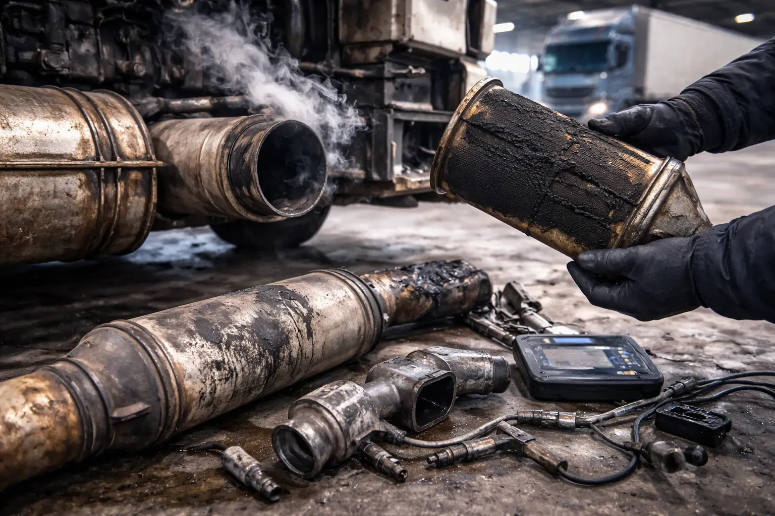 Грузовик потерял мощность — виновата ли система выхлопа?