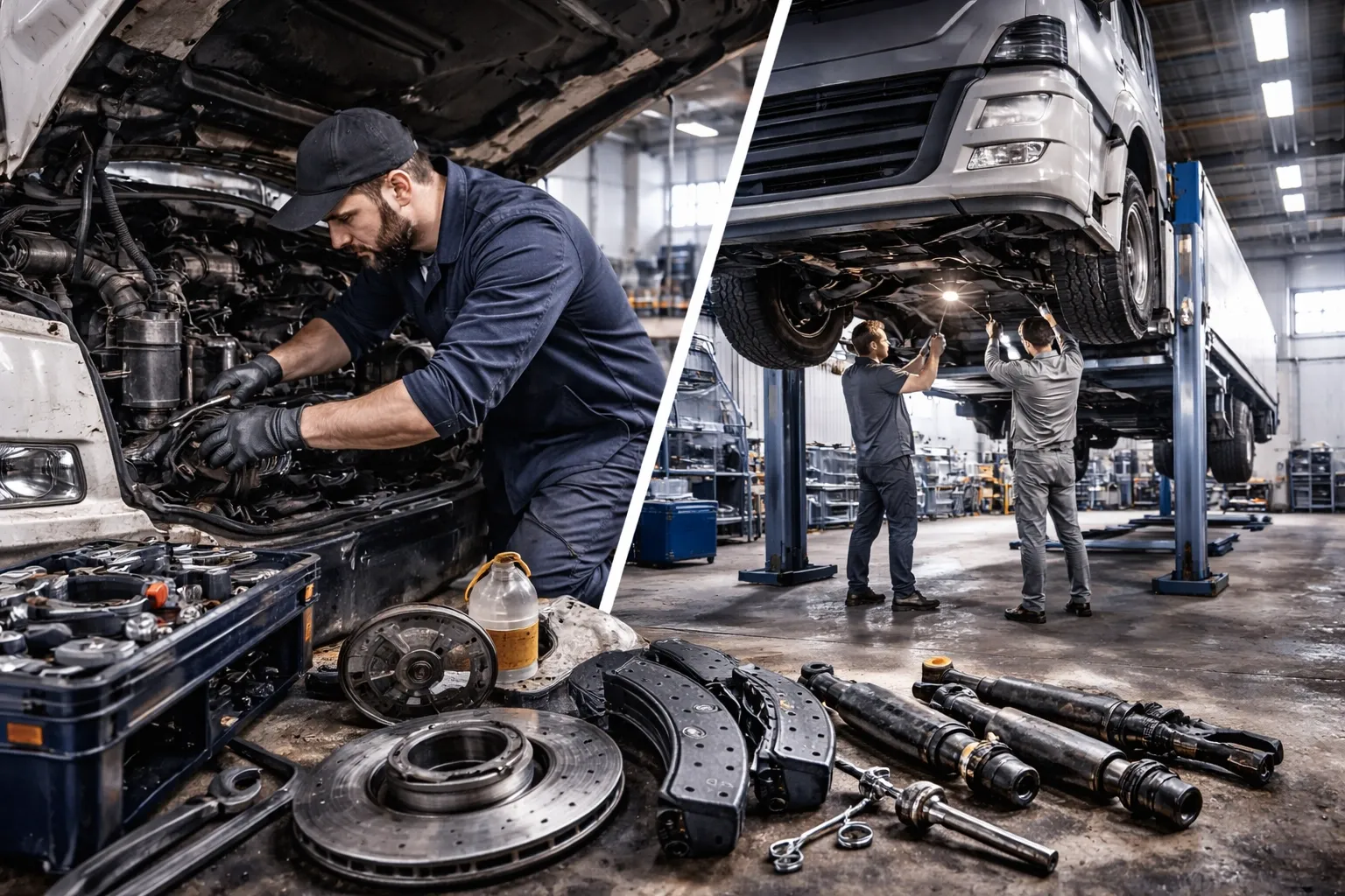 Советы по установке запчастей на грузовой автомобиль: своими силами или в сервисе