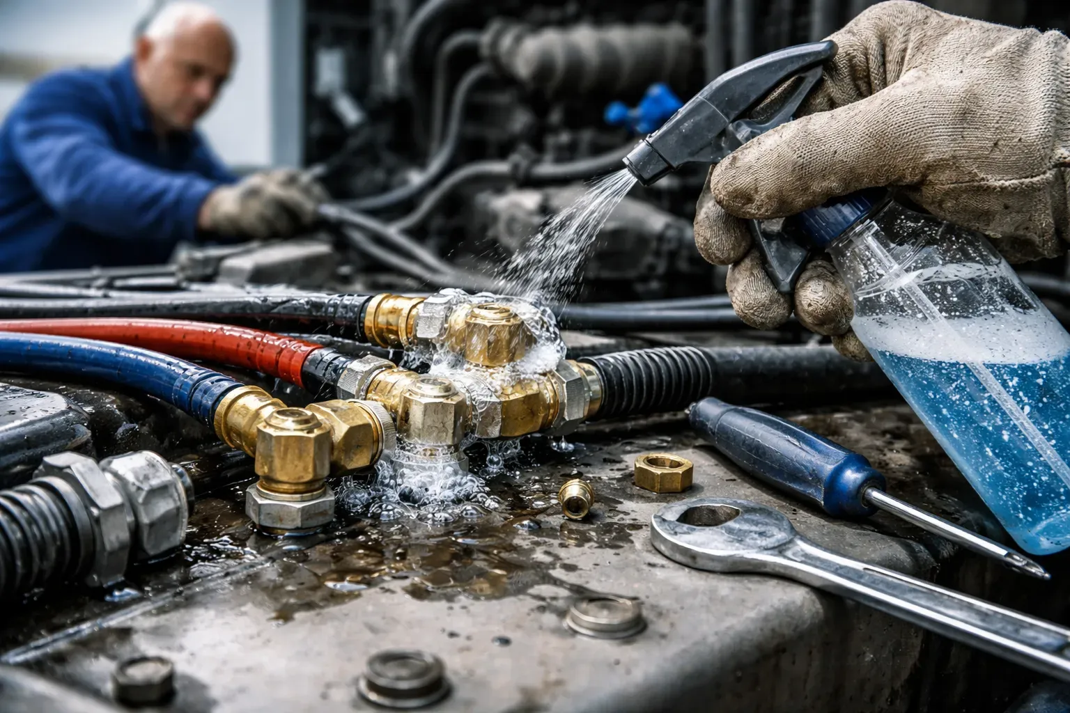 Почему травит воздух из фитингов: причины, диагностика и решения