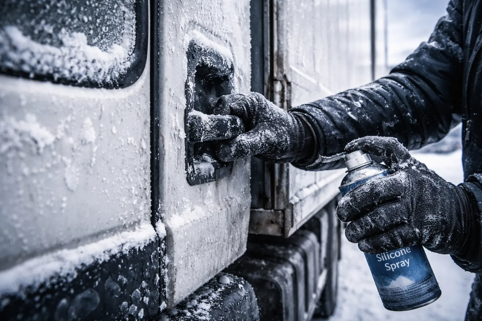 Замерзание дверных уплотнений: что может затруднить открытие дверей грузовика
