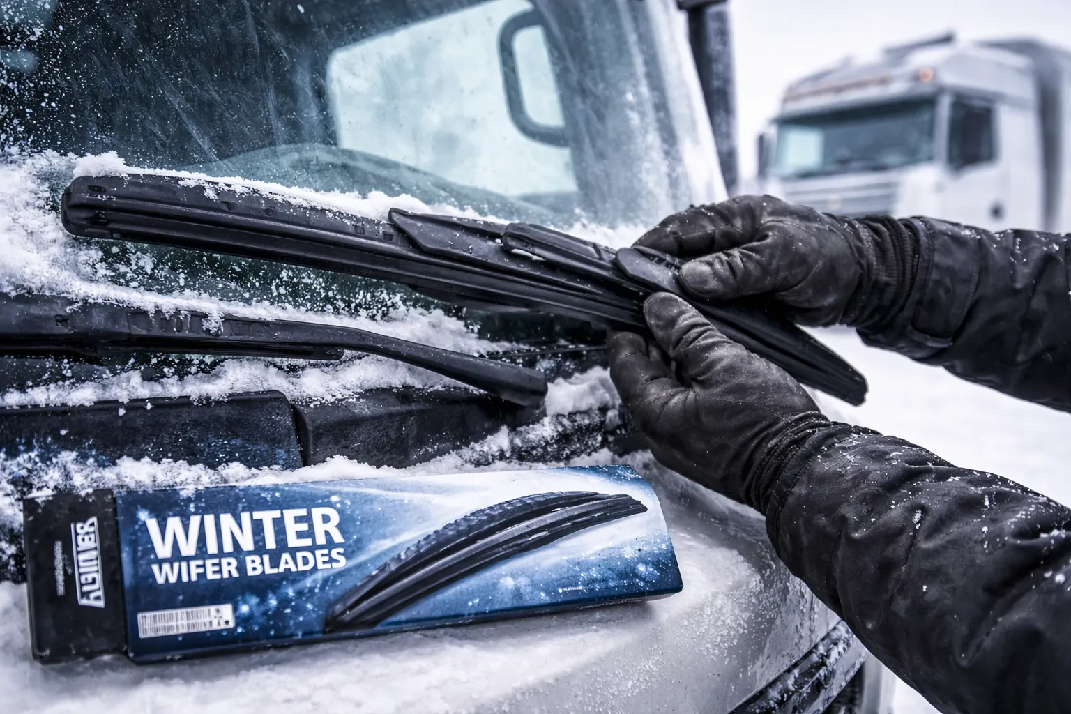 Как правильно установить зимние щётки на грузовик