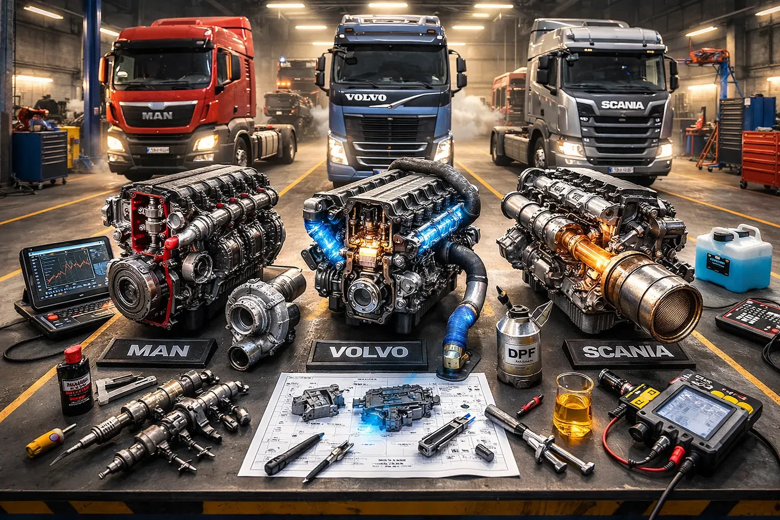 Чем отличаются двигатели MAN, Volvo и Scania по конструкции