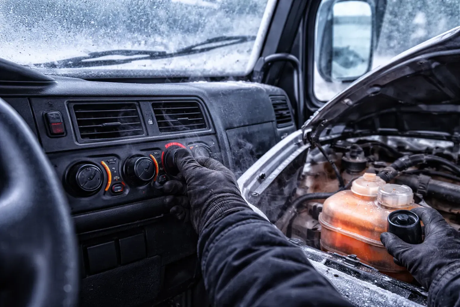 Какие признаки указывают на замерзание охлаждающей жидкости