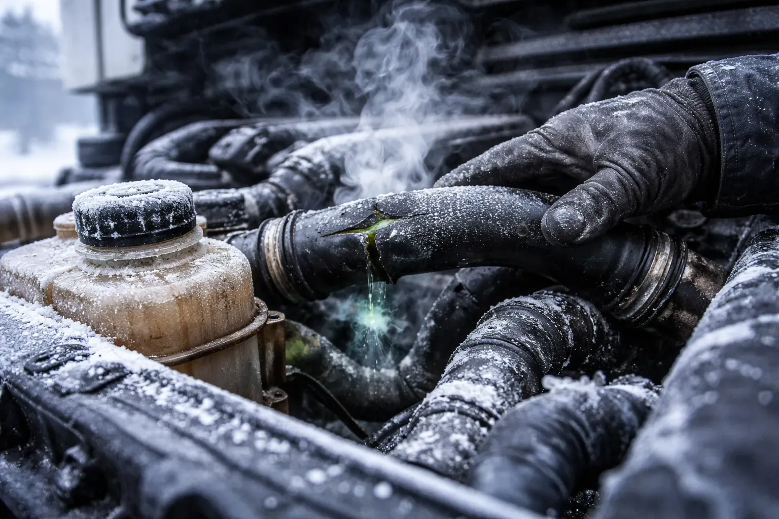 Какие признаки указывают на замерзание охлаждающей жидкости