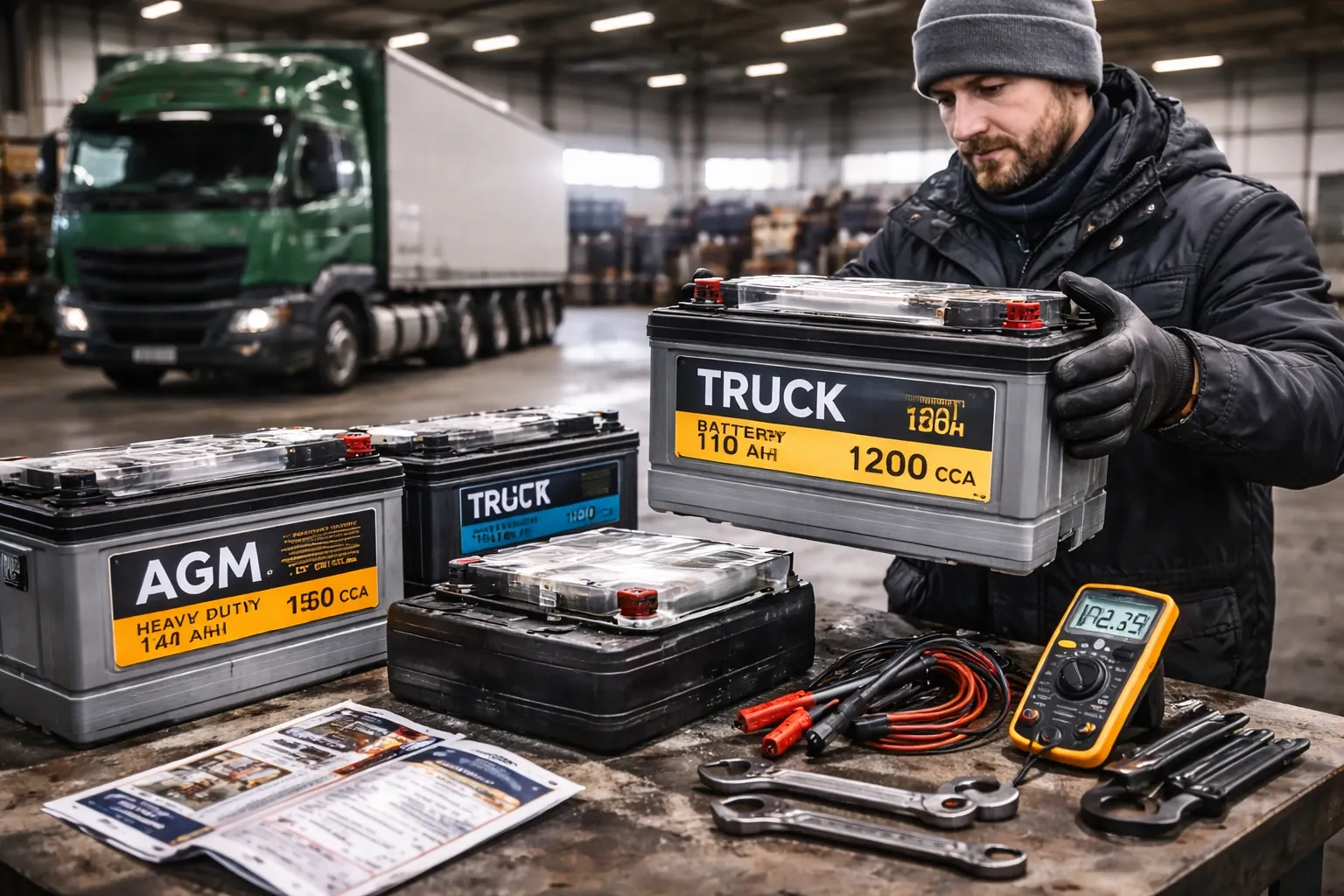 Аккумулятор грузовика зимой: диагностика, заряд и выбор