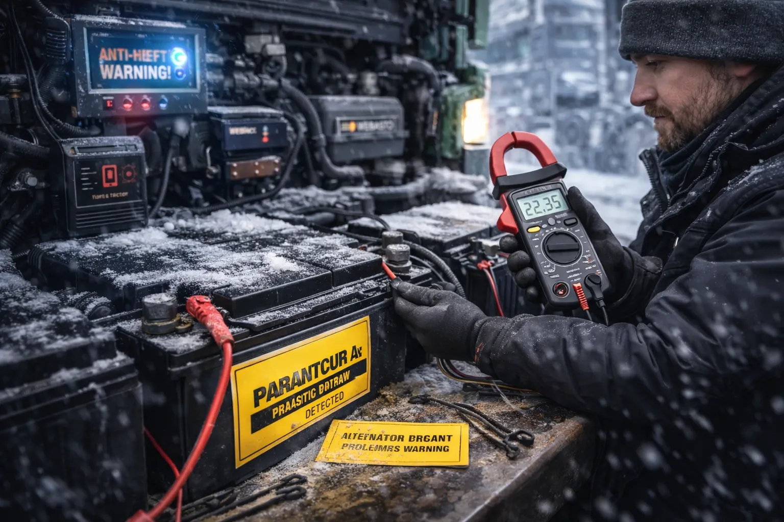 Аккумулятор грузовика зимой: диагностика, заряд и выбор