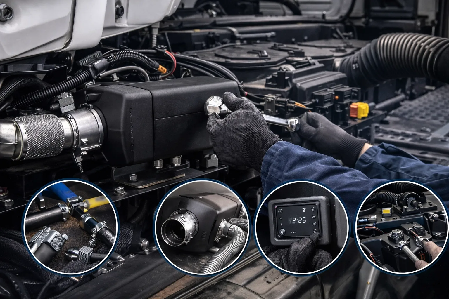 Правильная установка автономного отопителя на грузовик