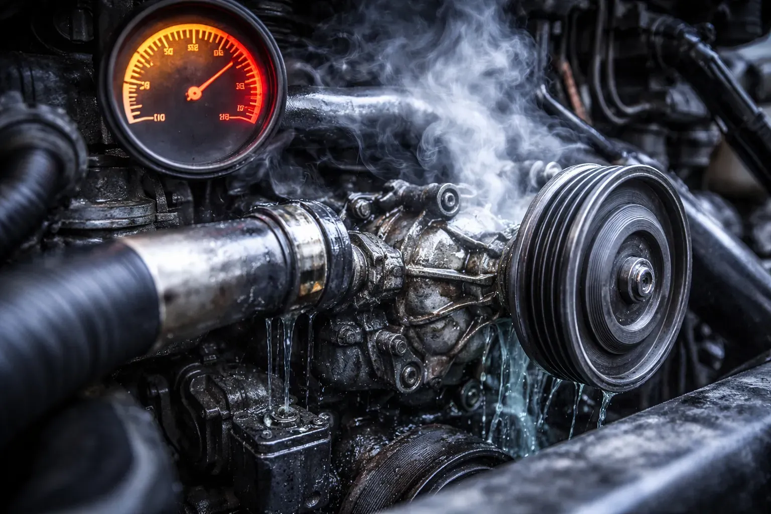 Причины неисправности водяного насоса у автобусов