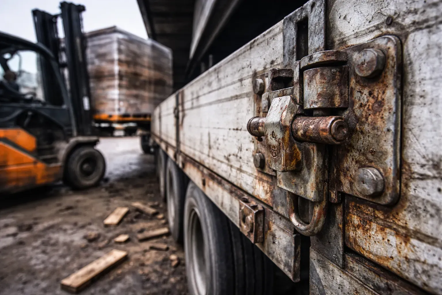 Запчасти для бортов полуприцепа
