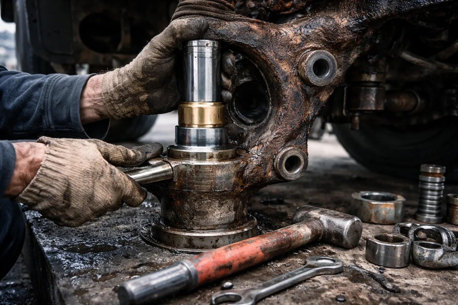 Замена шкворня на грузовике: когда нужна, как выполняется и что важно учитывать