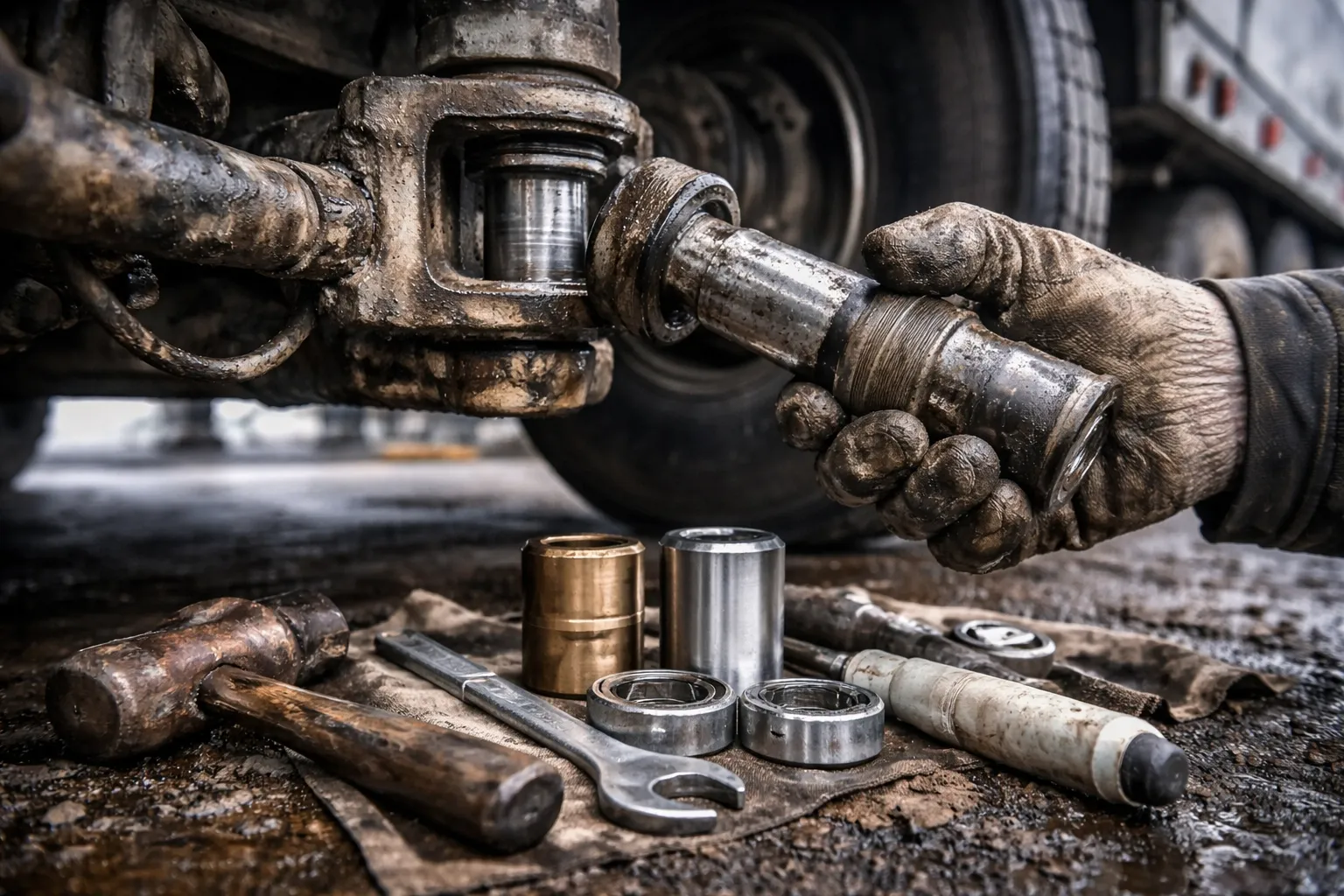 Замена шкворня на грузовике: когда нужна, как выполняется и что важно учитывать