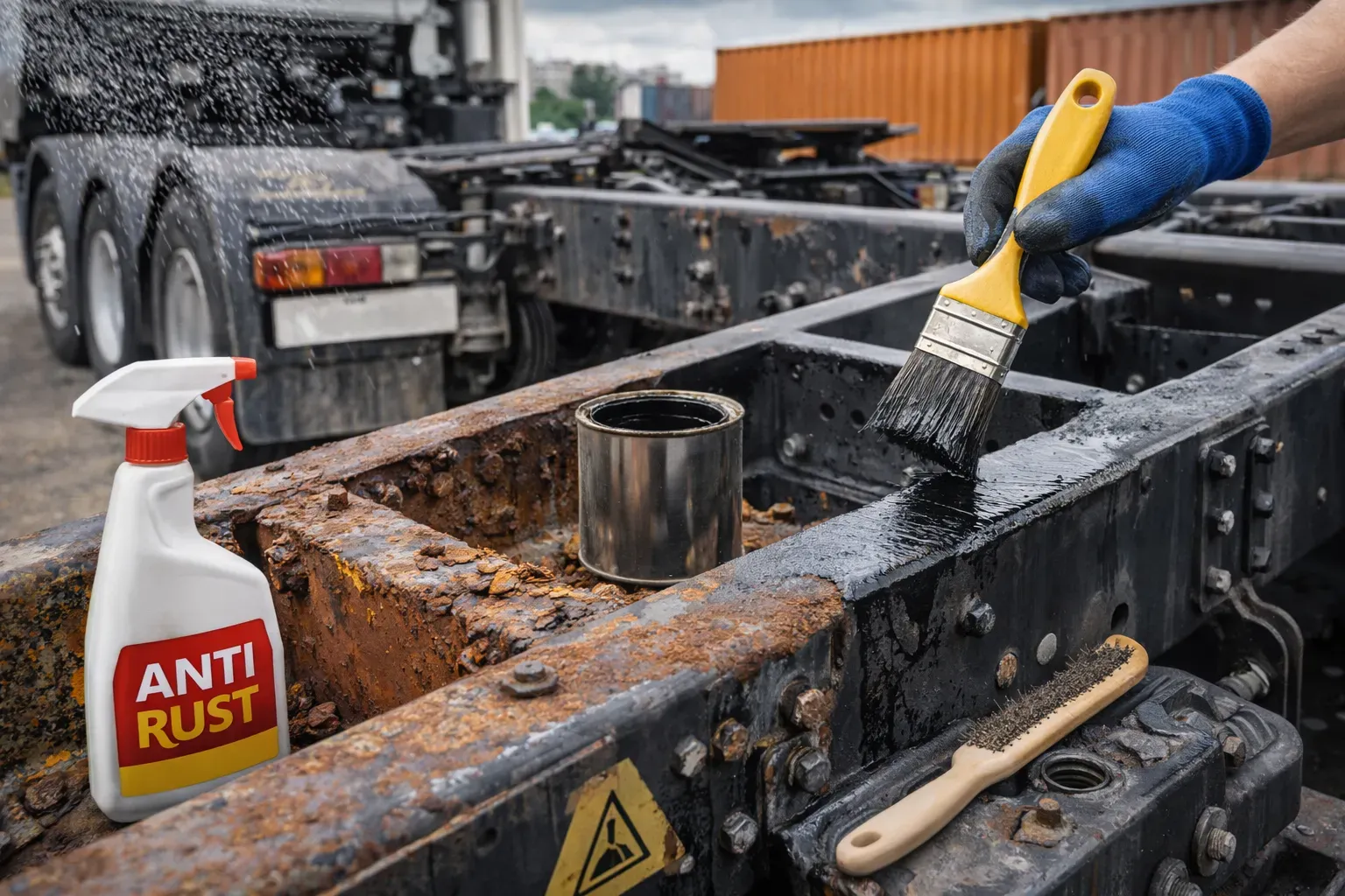 Коррозия рамы прицепов и полуприцепов — профилактика