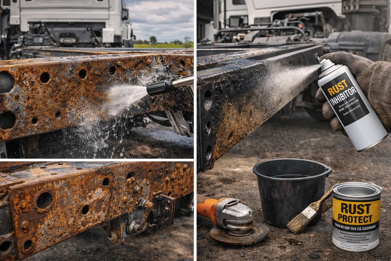 Коррозия рамы прицепов и полуприцепов — профилактика