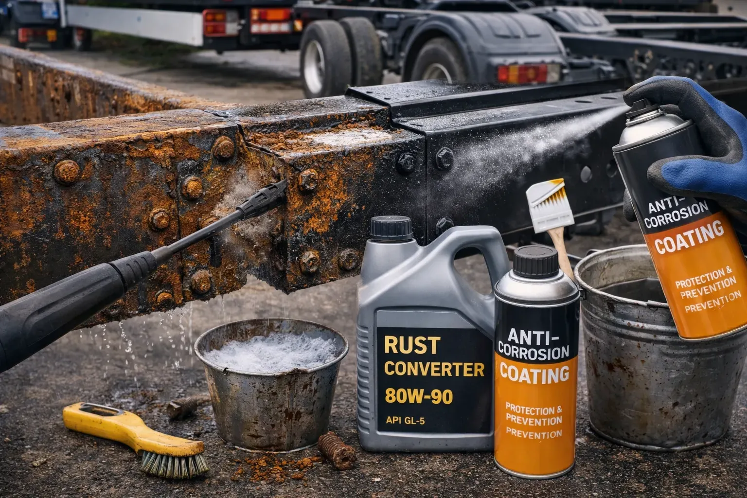 Коррозия рамы прицепов и полуприцепов — профилактика