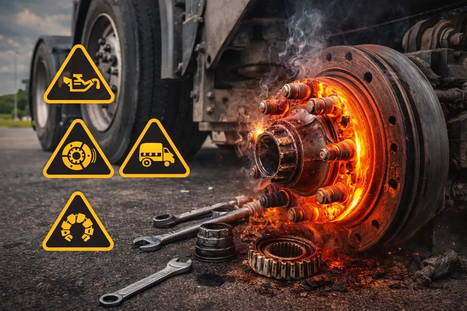 Перегрев ступицы прицепов и полуприцепов — причины