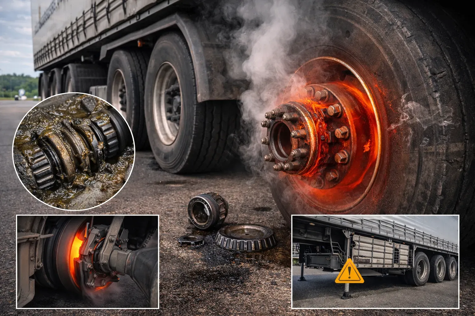 Перегрев ступицы прицепов и полуприцепов — причины