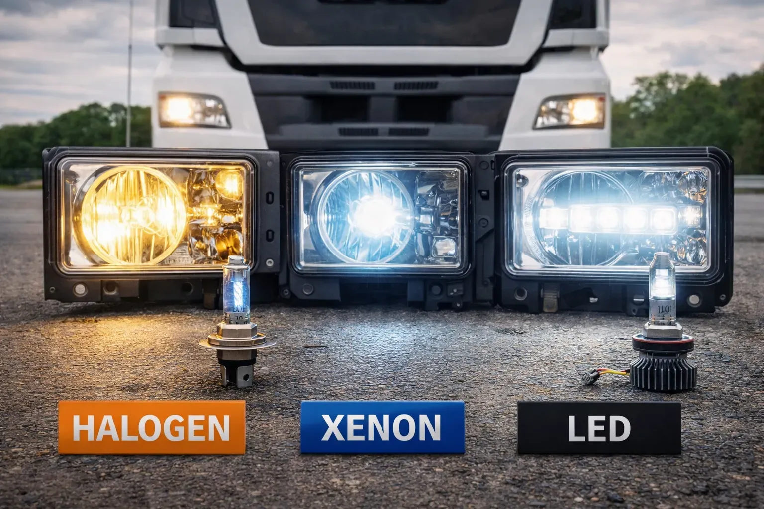 Галоген, ксенон или LED — что выбрать для грузовика