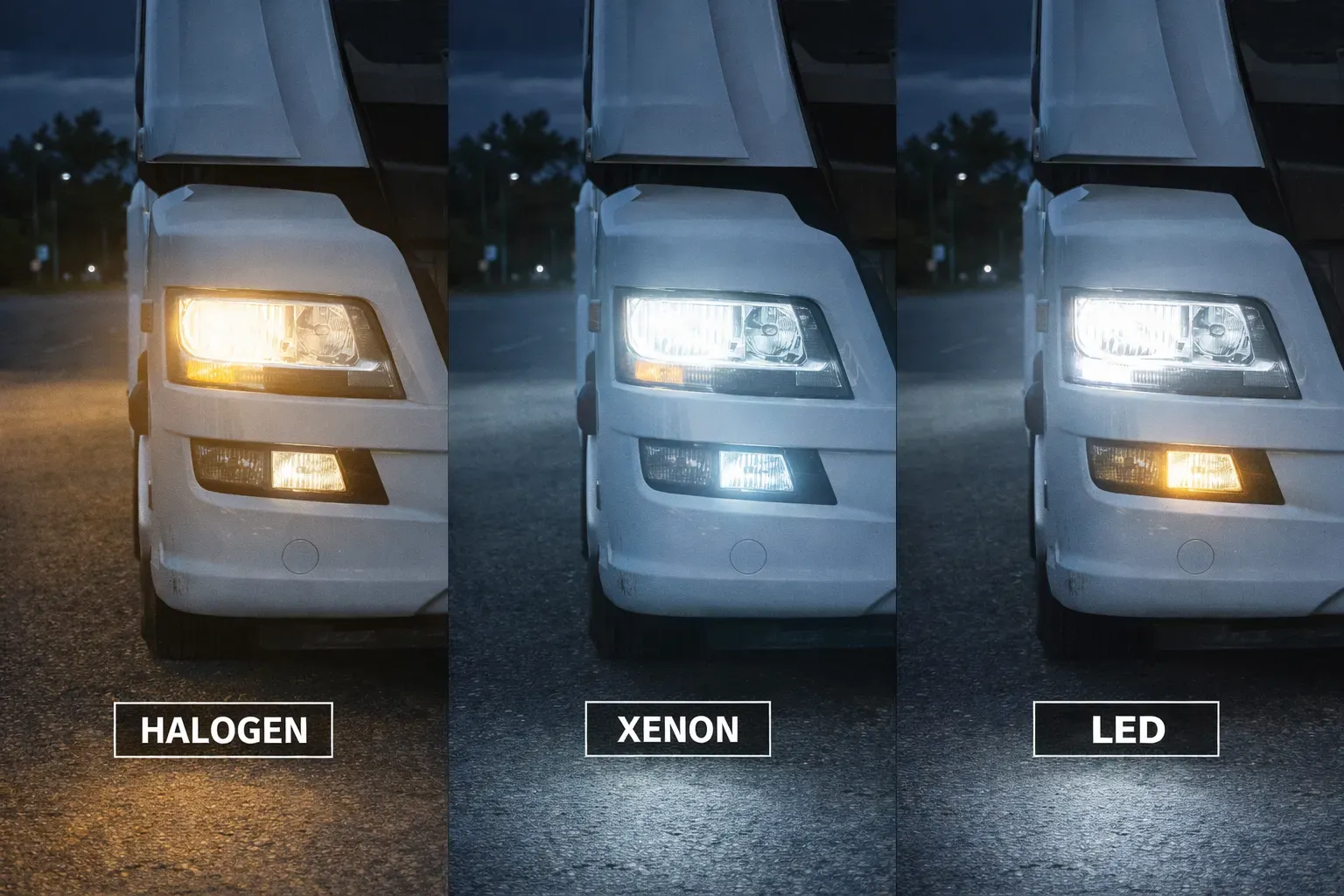Галоген, ксенон или LED — что выбрать для грузовика