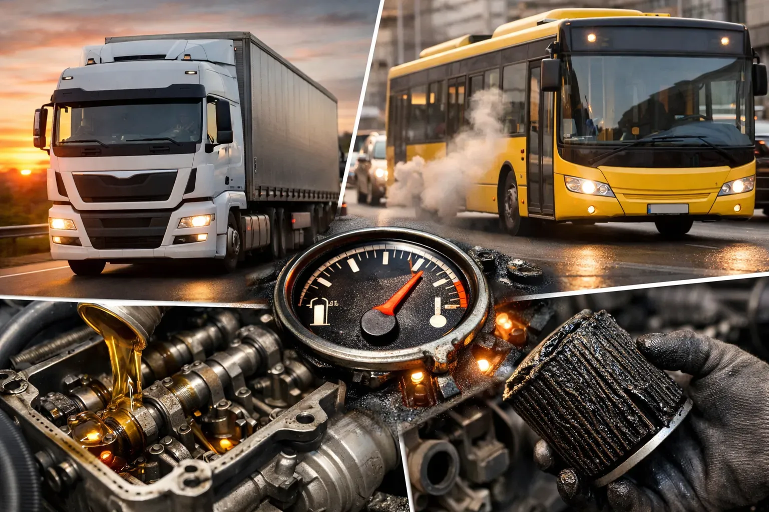 Как выбрать моторное масло для грузовика или автобуса