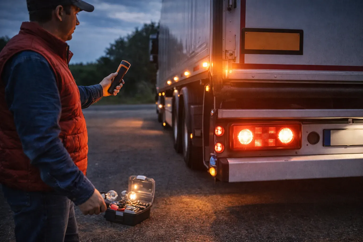 Проверка освещения за 5 минут перед рейсом