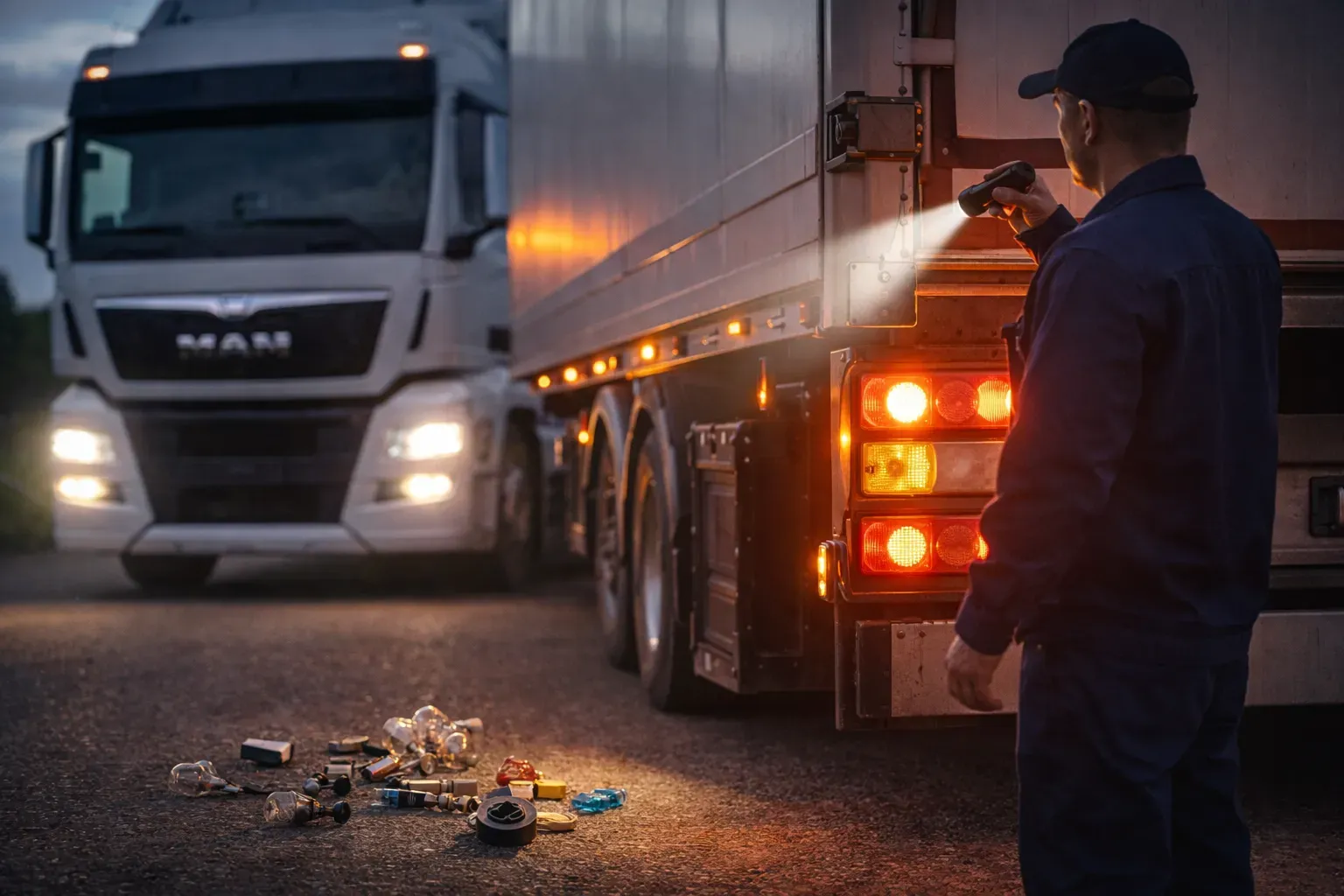 Проверка освещения за 5 минут перед рейсом