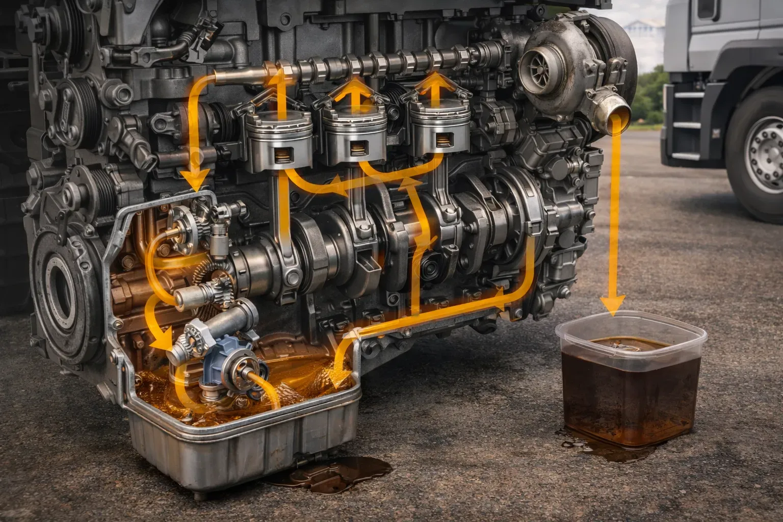 Что такое масляное голодание двигателя грузового автомобиля