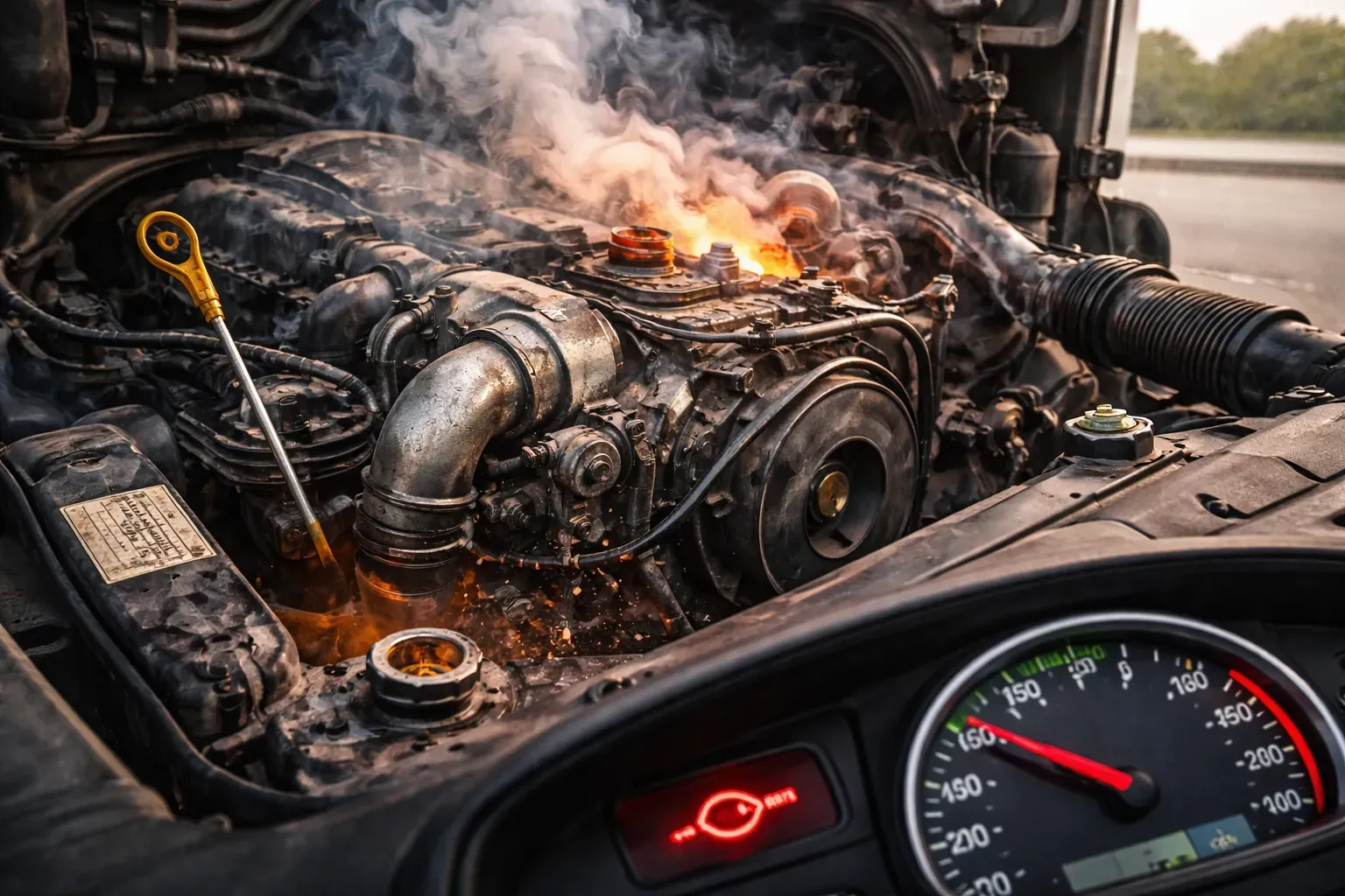 Чем опасна езда с низким уровнем масла в двигателе