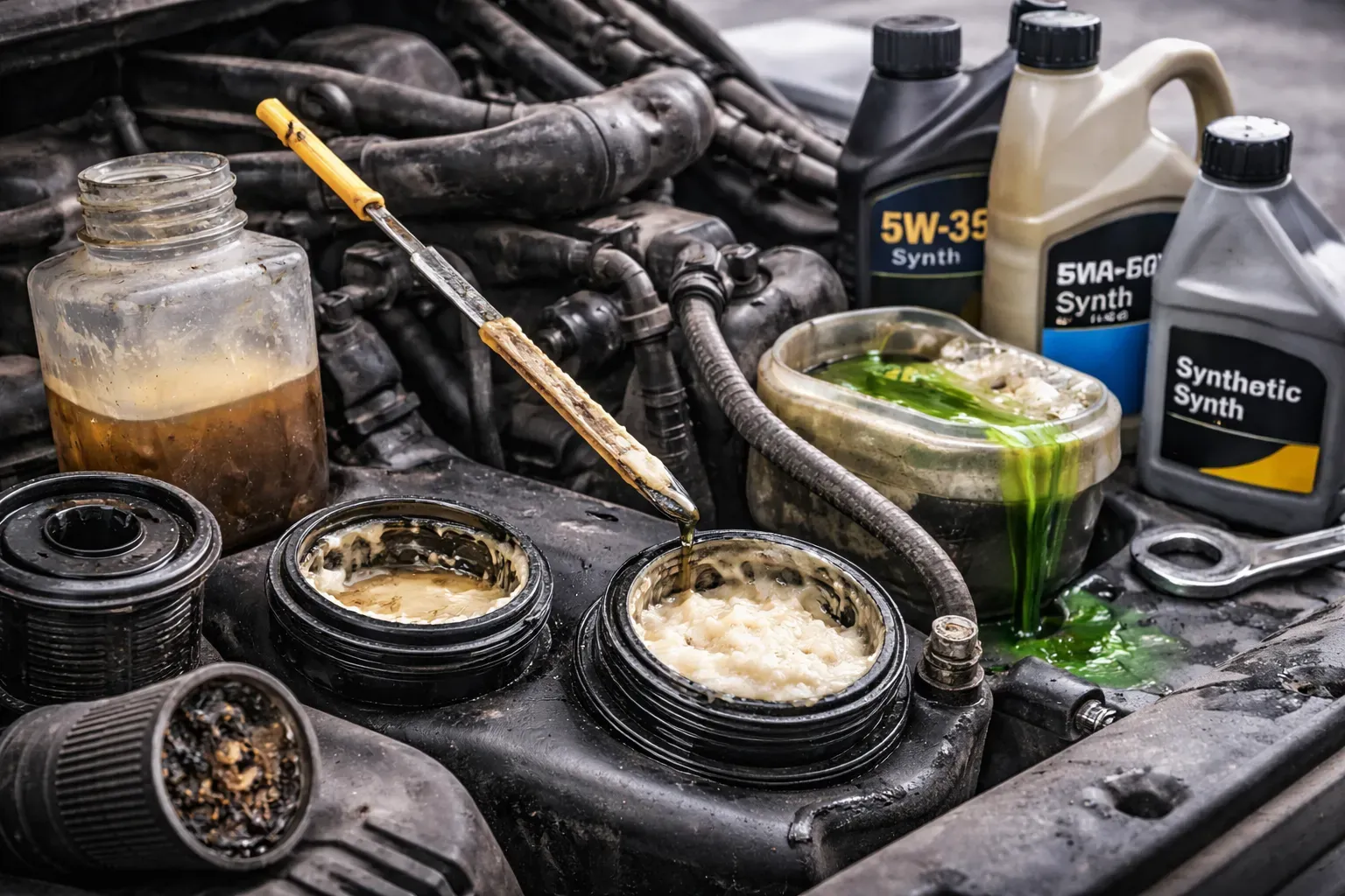 Масляная пена — признаки проблемы в двигателе грузовика