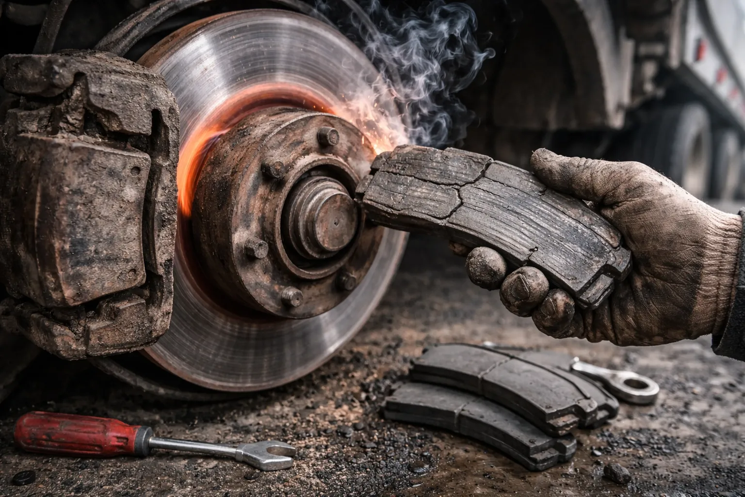 Какие узлы тормозной системы грузовика изнашиваются быстрее всего