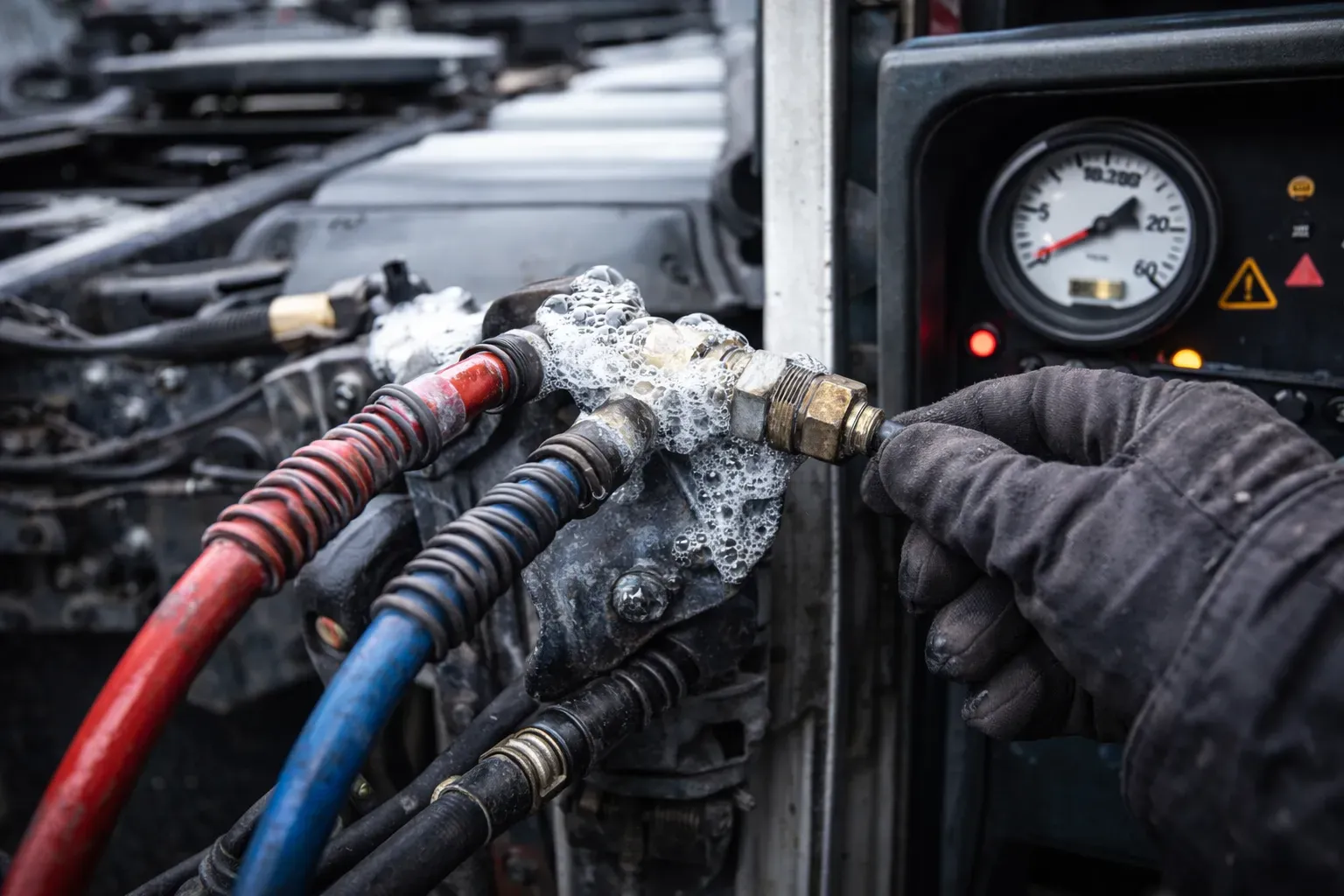 Пневмошланги и фитинги: сезонная профилактика утечек и разрывов