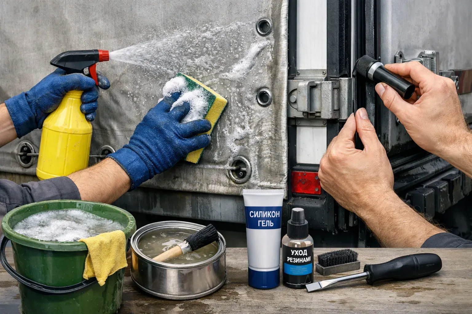 Сдвижная крыша полуприцепа: обслуживание перед дождями и снегом