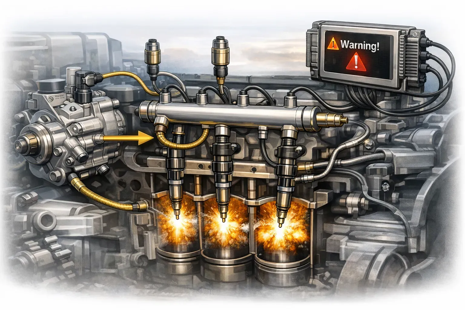 Неправильное давление топлива в грузовом автомобиле: причины, признаки и последствия