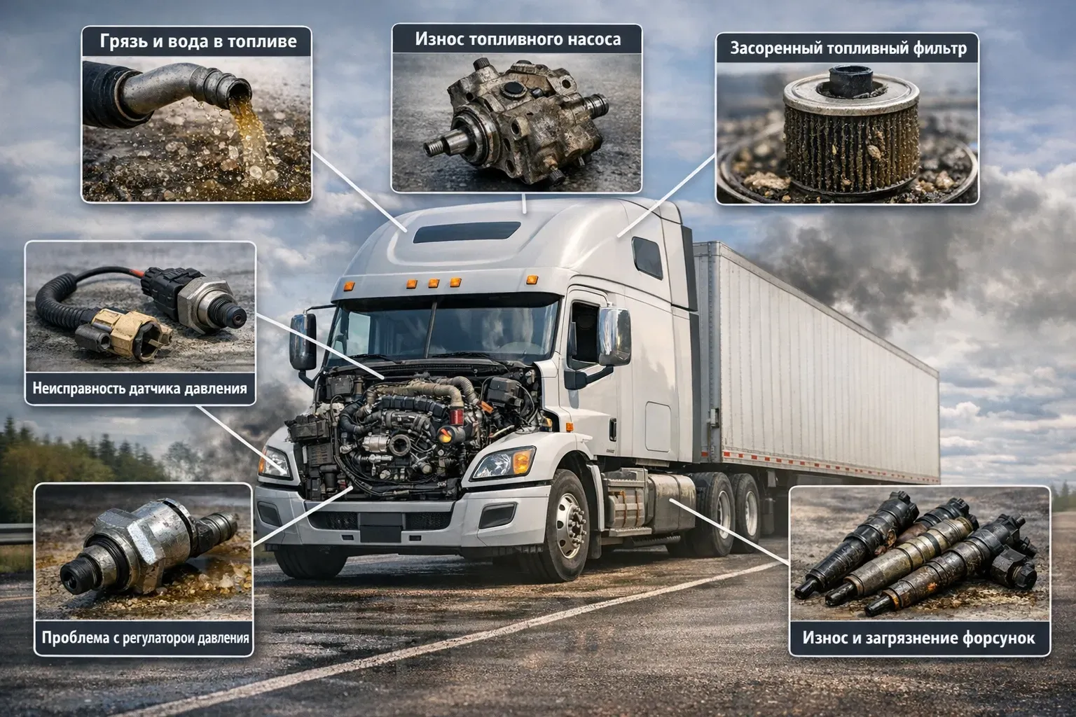 Неправильное давление топлива в грузовом автомобиле: причины, признаки и последствия