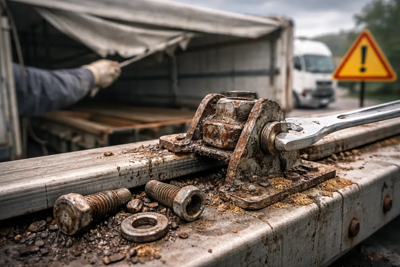 Когда требуется замена крепёжных элементов сдвижной крыши грузового прицепа