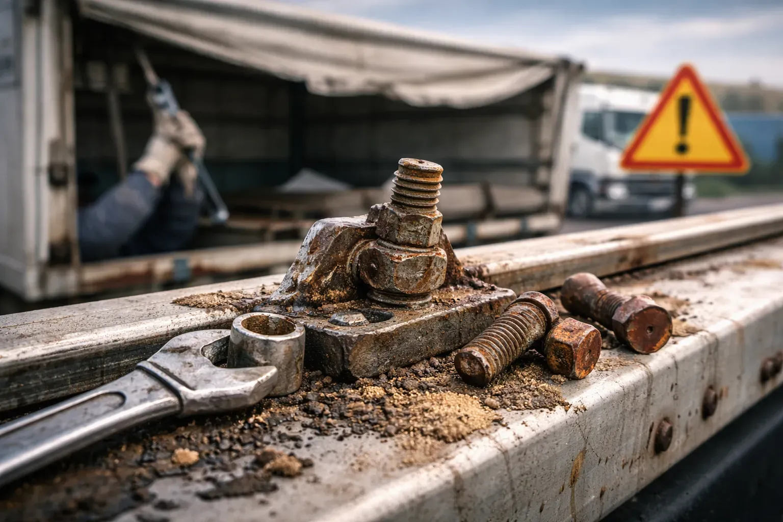 Когда требуется замена крепёжных элементов сдвижной крыши грузового прицепа