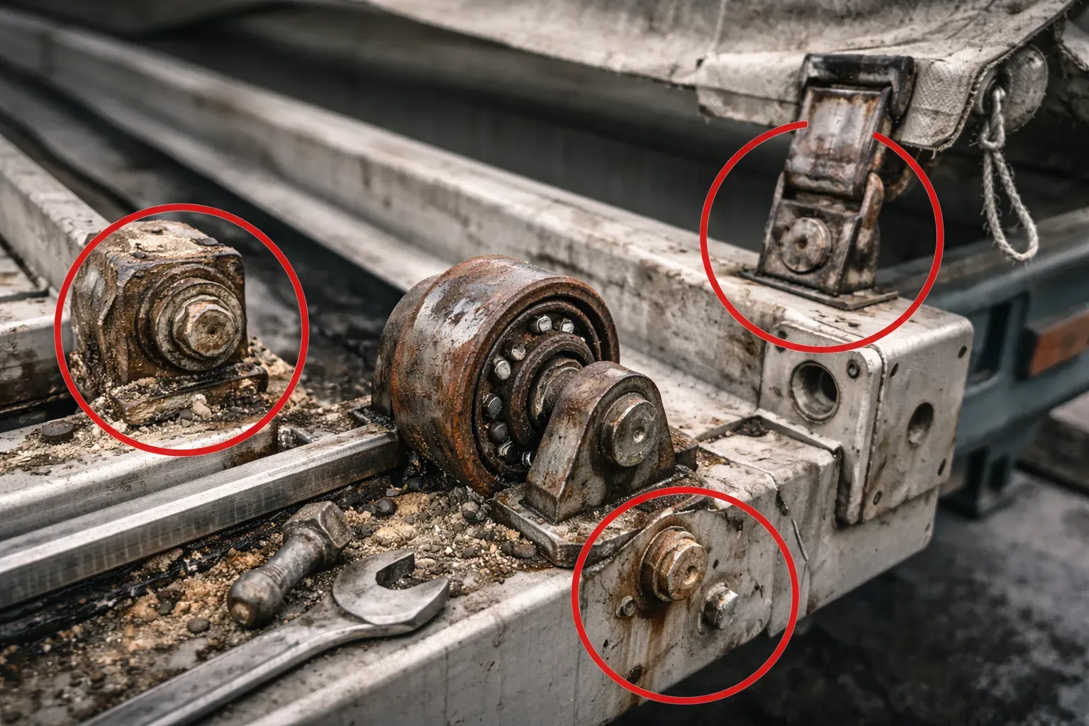 Когда требуется замена крепёжных элементов сдвижной крыши грузового прицепа