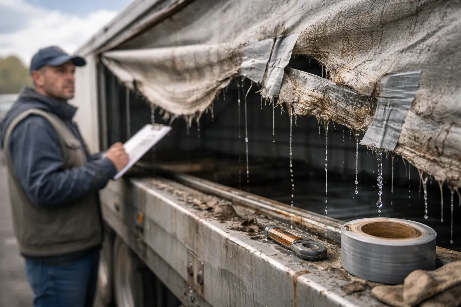 Когда нужно менять тент сдвижной крыши на грузовом прицепе