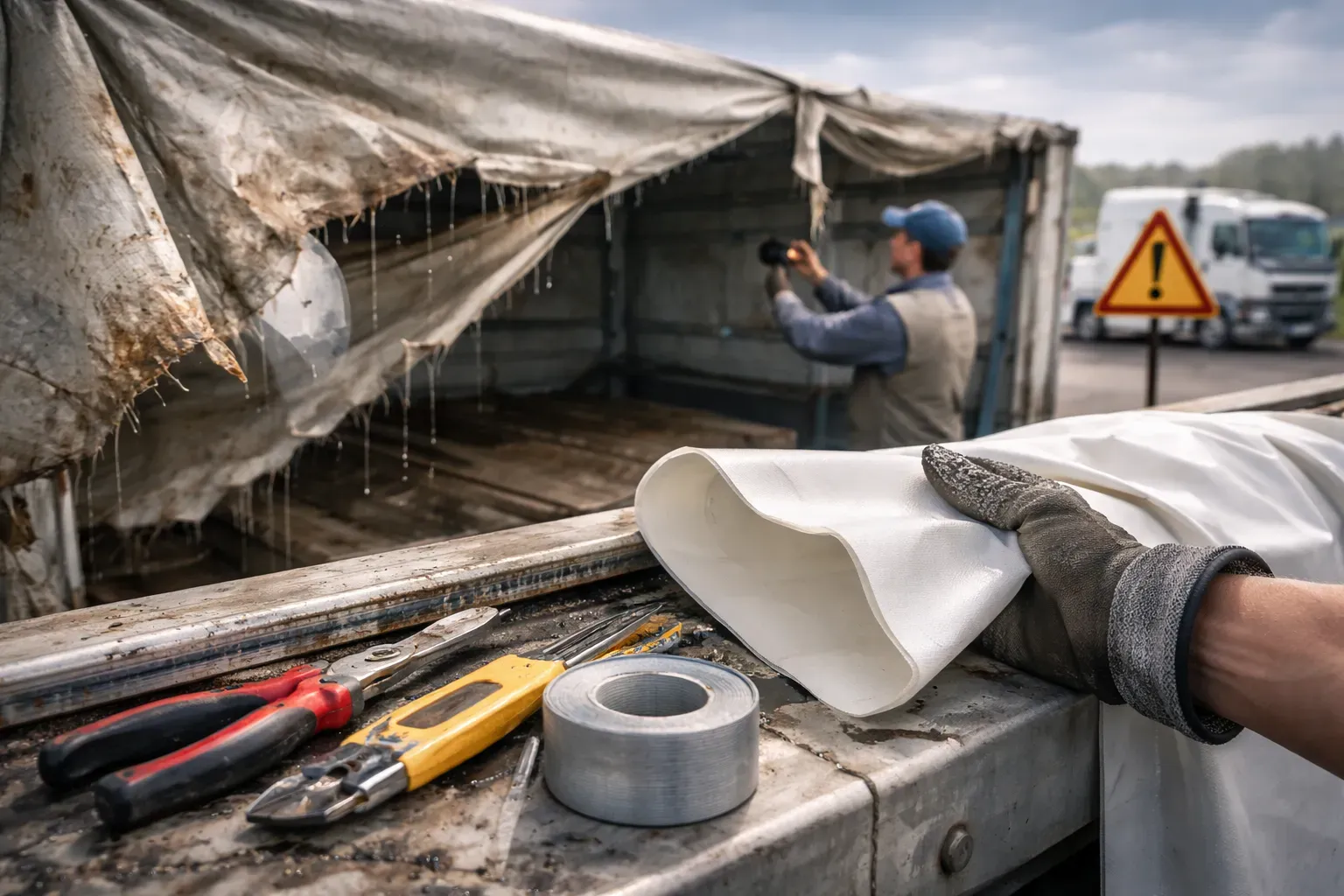 Когда нужно менять тент сдвижной крыши на грузовом прицепе