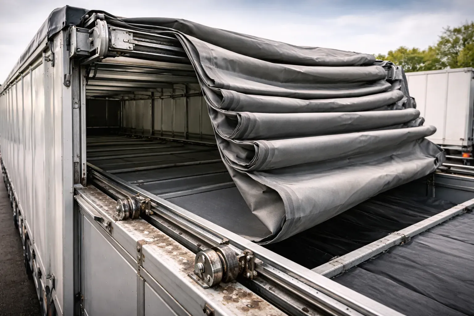 Когда нужно менять тент сдвижной крыши на грузовом прицепе