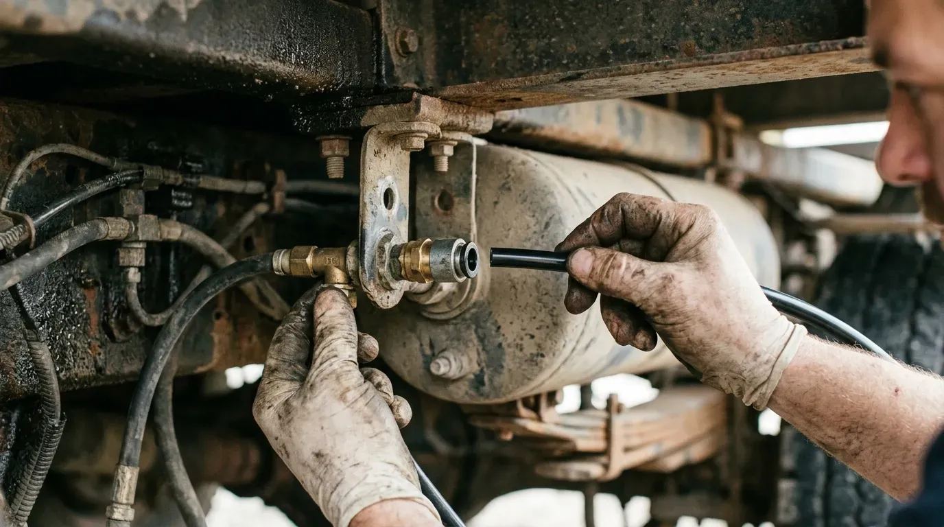 Как правильно обрезать пневмотрубку в грузовике: чтобы не травил воздух и не было проблем