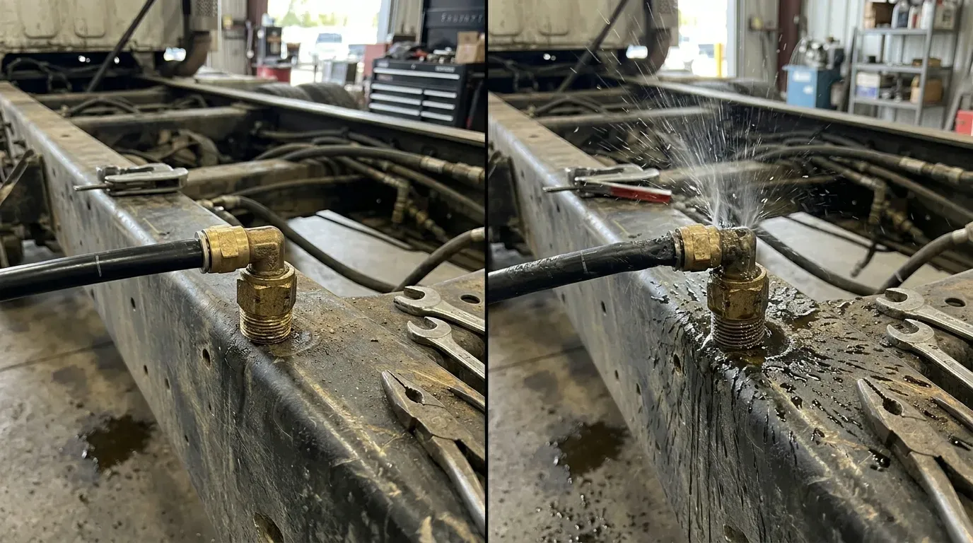 Как правильно обрезать пневмотрубку в грузовике: чтобы не травил воздух и не было проблем