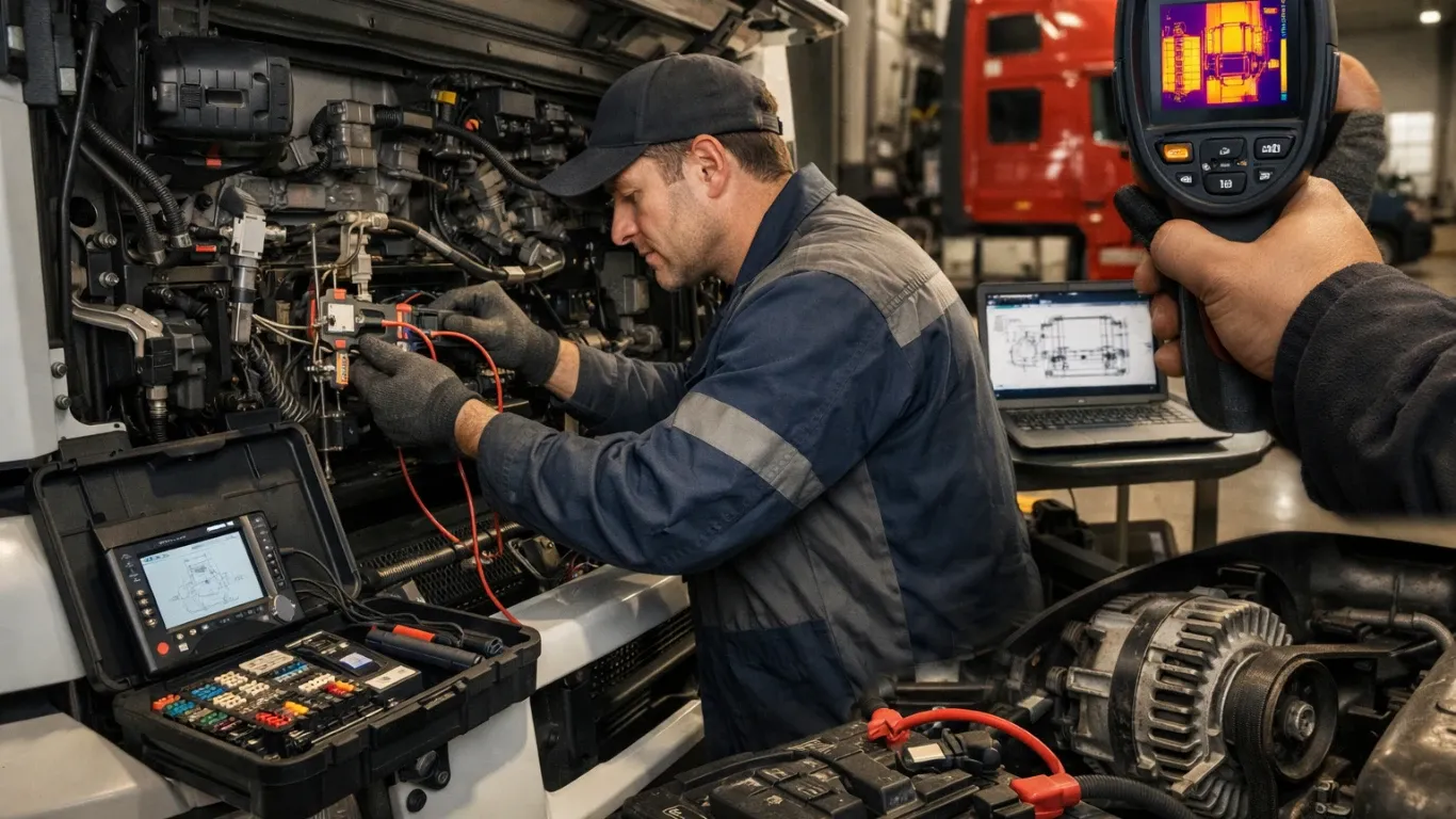 Электрооборудование на грузовиках: виды деталей и особенности выбора